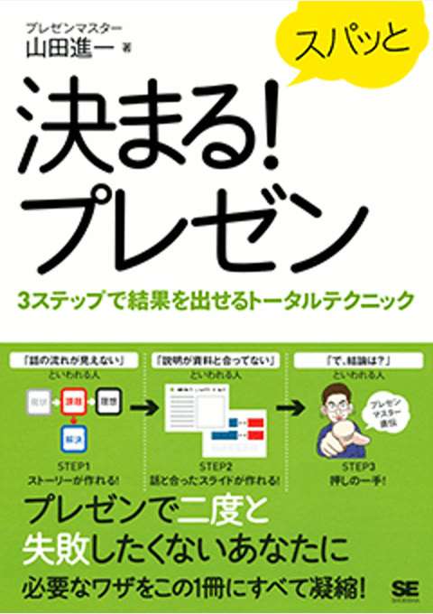 『スパッと決まる！プレゼン 3ステップで結果を出せるトータルテクニック』の書影